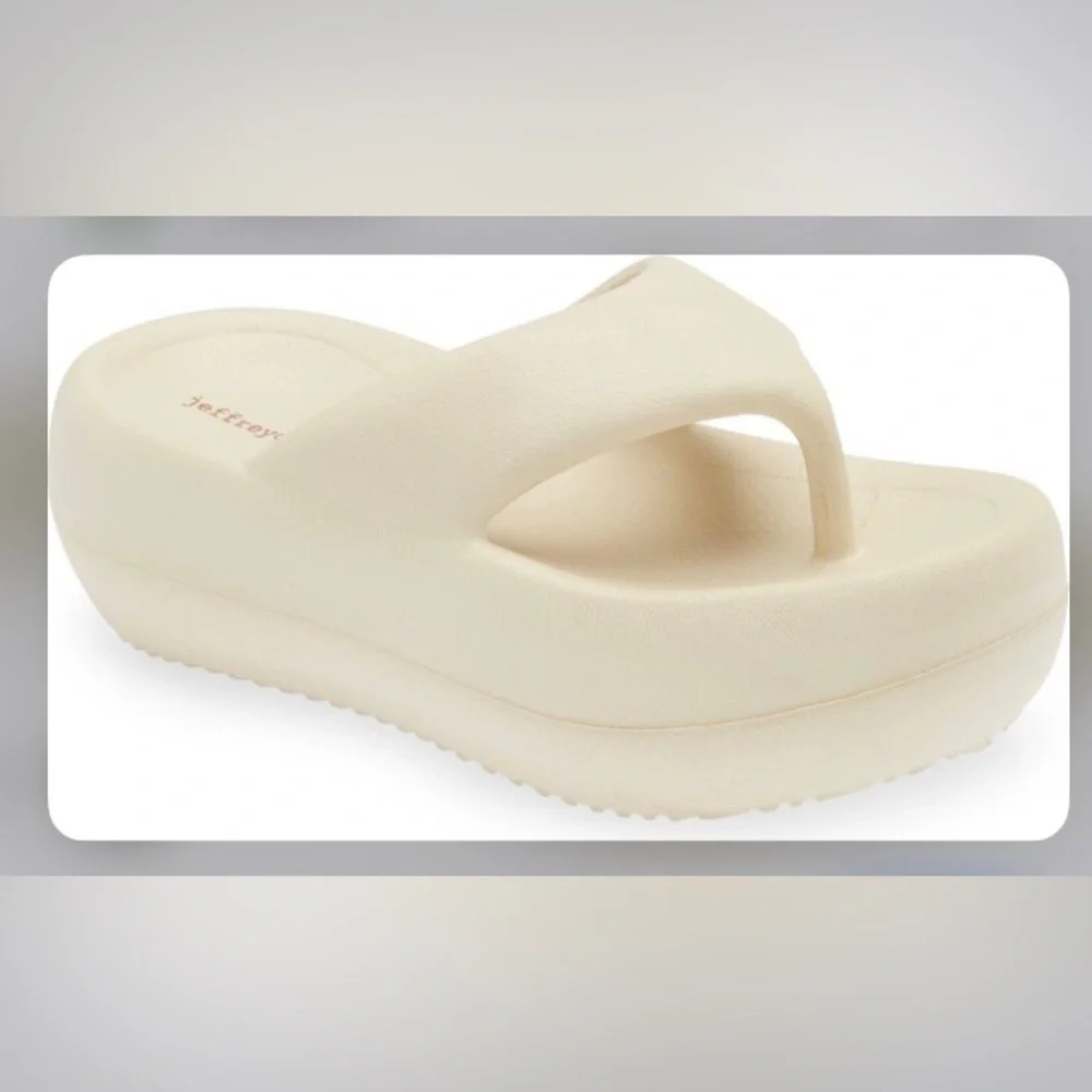JEFRREY CAMPBELL CHILLAXIN PLATFORM FLIP FLOP NWOT